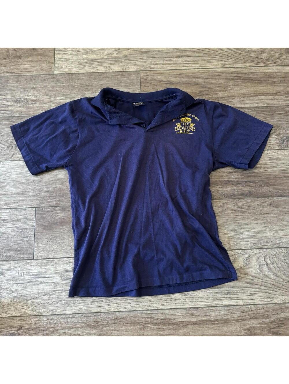 Vintage 70s San Francisco Lake Havasu City AZ Bar Polo Shirt